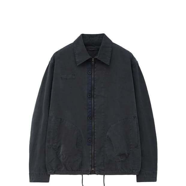 해칭룸 복서 셔켓 롱 다이드 인디고