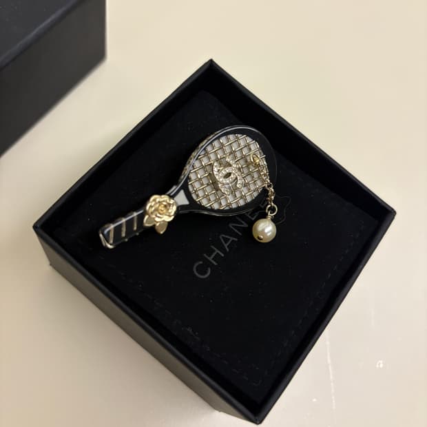 샤넬 테니스 라켓 브로치