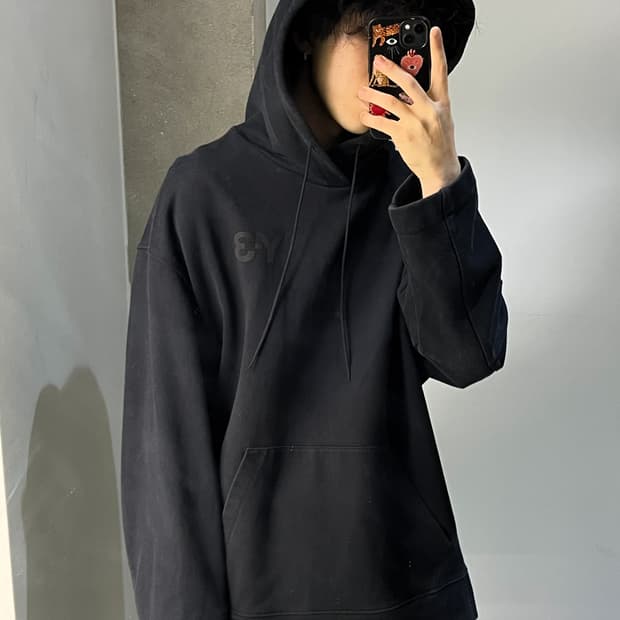 Y-3 클래식 로고 오버사이즈 후드티