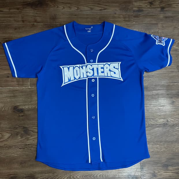 최강야구 몬스터즈 어센틱 야구 유니폼 블루