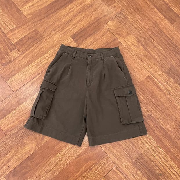 노이어 브러쉬드 빅포켓 하프 팬츠