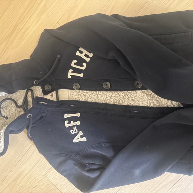 아베크롬비 양털 후드집업 세르파 빈티지