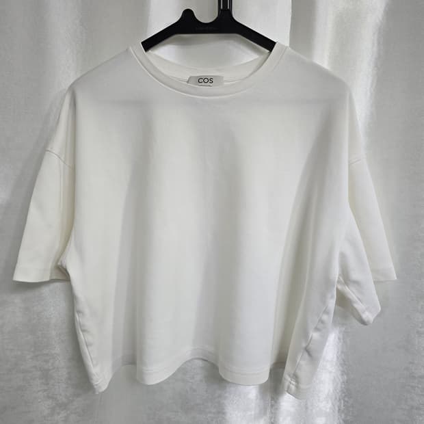 코스 화이트 반팔 티셔츠 (1567)