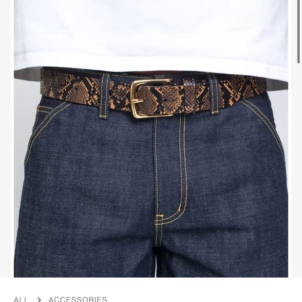 Mutimer 뱀피 벨트 S/M