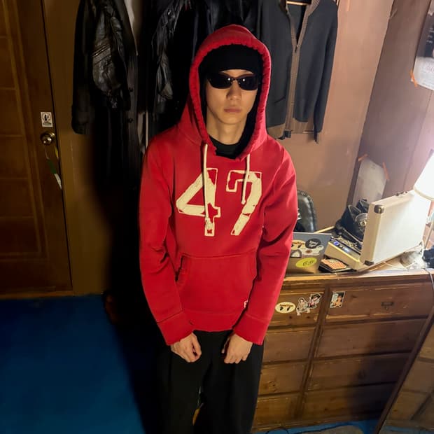 ABERCROMBIE & FITCH DISTRESSED HOODIE