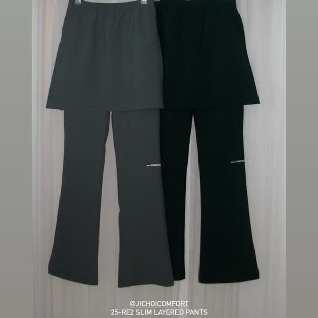 JICHOI 25-RE2 레이어드 슬림 팬츠