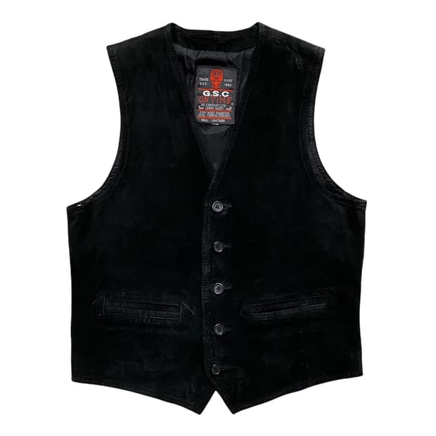 GSC 리얼 스웨이드 레더 베스트