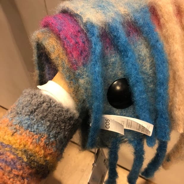 COS 체크 오버사이즈 스카프 목도리