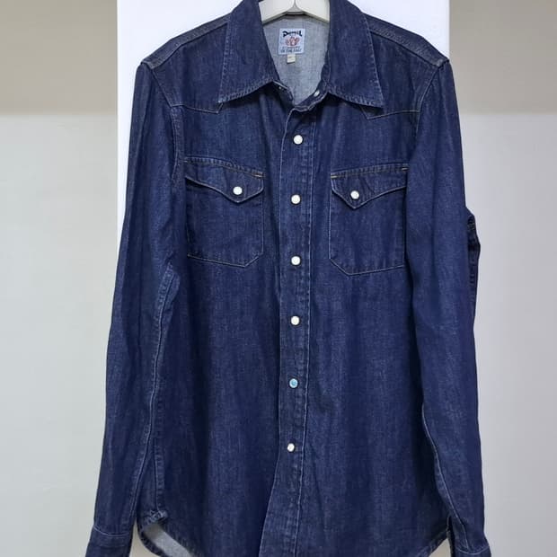 데밀 어시메트릭 데님 셔츠 2사이즈