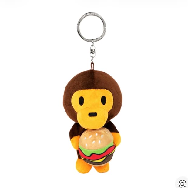 베이프 bape 베이비 마일로 햄버거 인형 키링