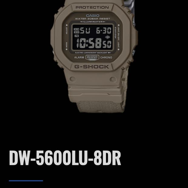 # 지샥 카시오 DW-5600LU 밀리터리 시계  급처 / 쥐샥