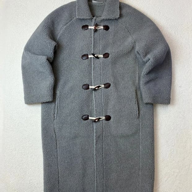 플레이몬스터 더플 트렌카 뽀글 코트 PN6040