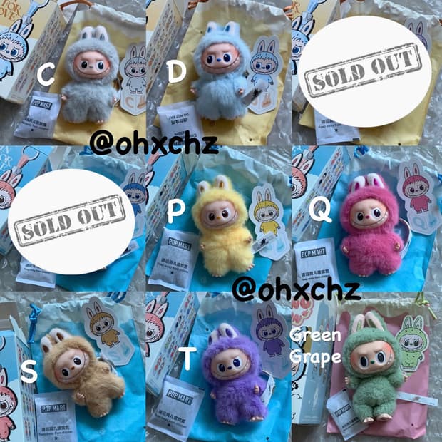 라부부 내 마음속 비밀번호 키링 테이스티 마카롱 팝마트 새상품