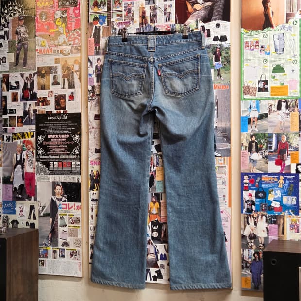 리바이스 재팬 연청 부츠컷 데님 팬츠