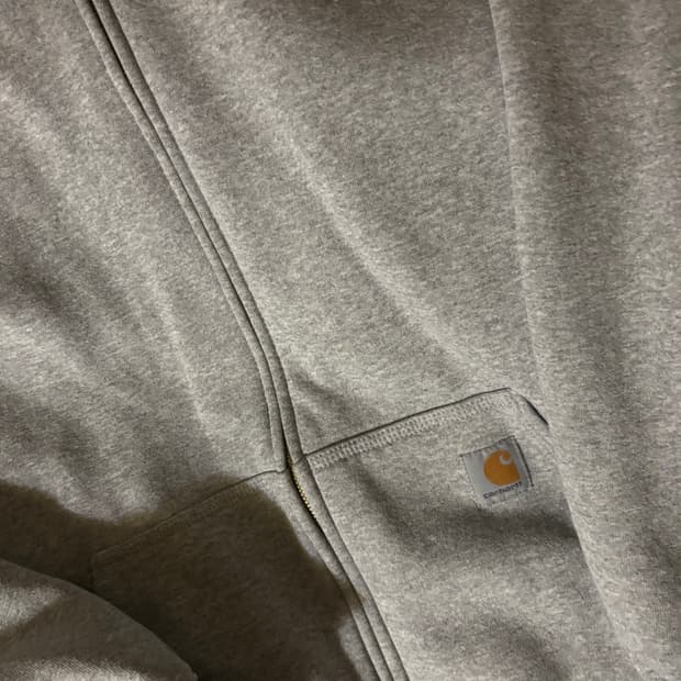 칼하트 그레이 기모 후드집업 M