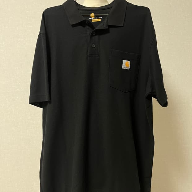 Carhartt 블랙 반팔 카라티
