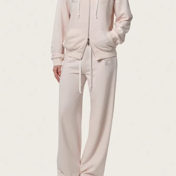 클리시어 06 크리스탈 후드집업 핑크