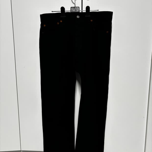 리바이스 501 흑청 데님 청바지