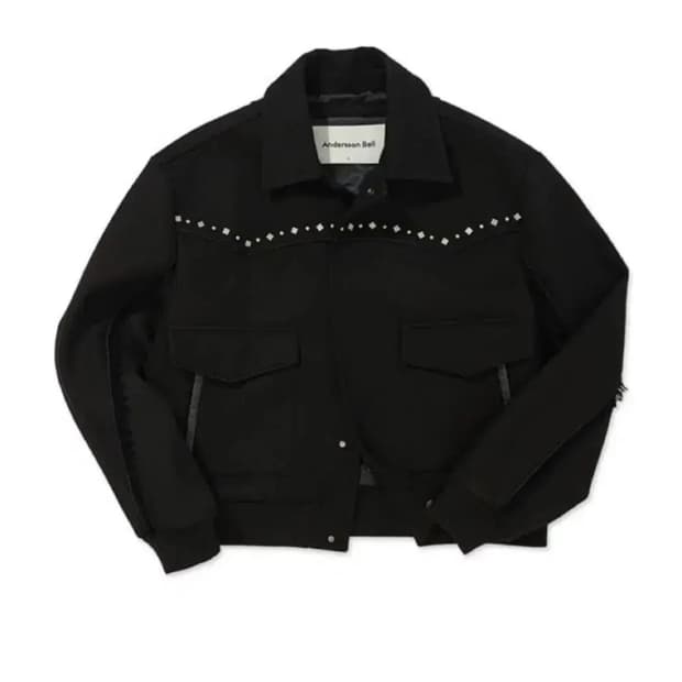 [xl]앤더슨벨 웨스턴 블루종 자켓 급쳐