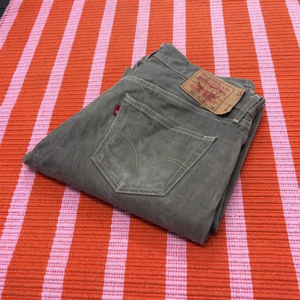 00s 리바이스 501xx 그레이 데님 (34)