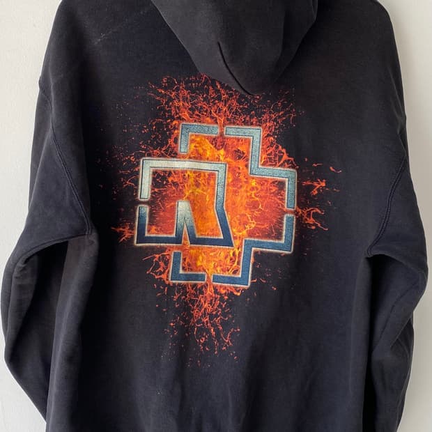 빈티지 rammstein 람슈타인 후드티 xxl 2xl