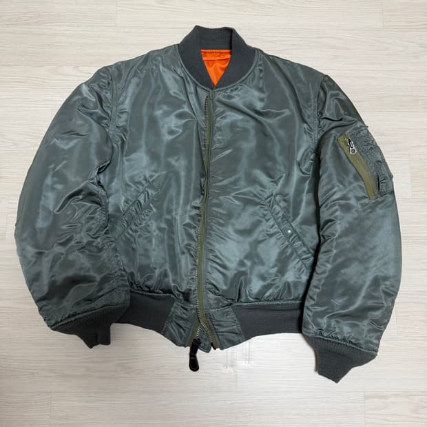 60s 오리지널 플라이트 미공군 ma-1 항공자켓 L