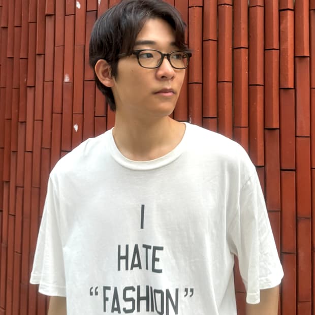써네이 I HATE FASHION 반팔 티셔츠