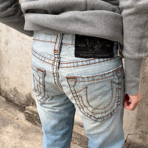 트루릴리전 바비 슈퍼티 데님 팬츠 트루릴리젼