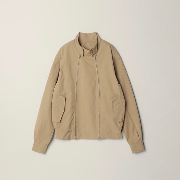 누마레ee DOUBLE ZIP 해링턴 자켓 베이지