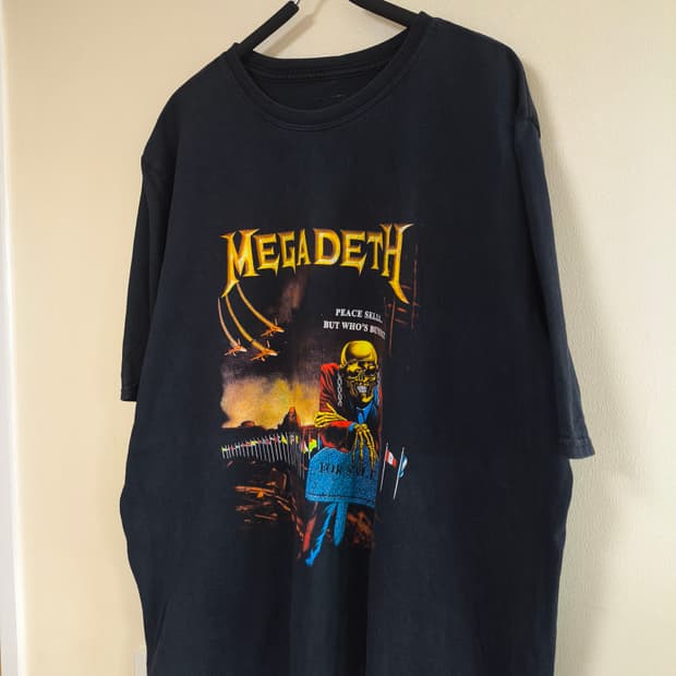 [XL] MEGA DETH 메가데스 빈티지 밴드티 메탈티