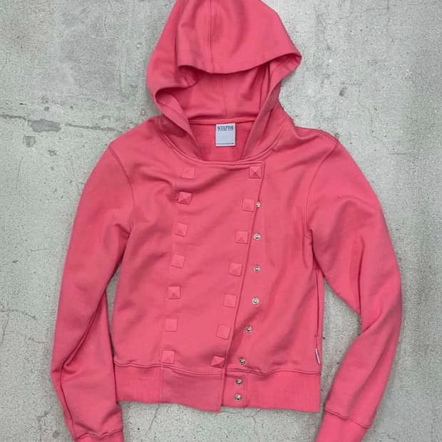 스컬프터 나폴레옹 후드 Napoleon Stud Hoodie Pink