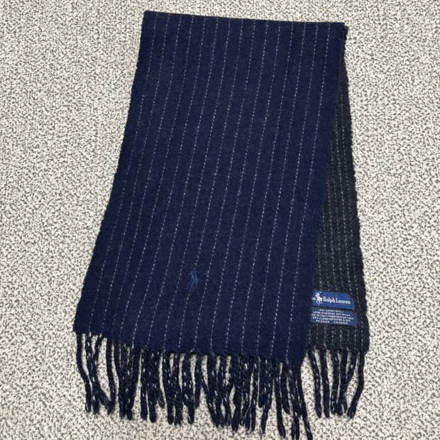 [택포,램스울80] 폴로 랄프로렌 이태리 투웨이 머플러 목도리 [A+]