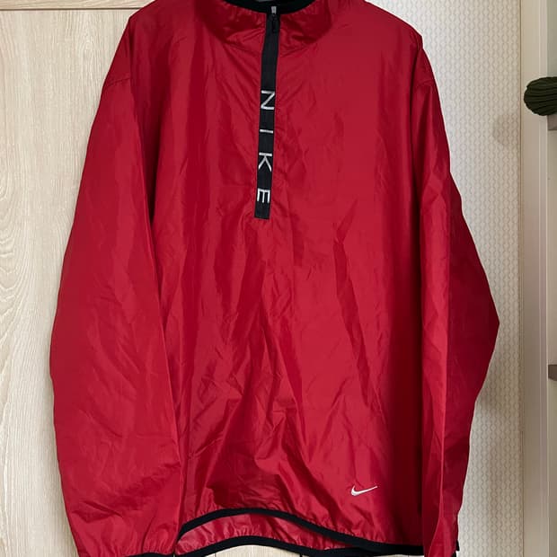 00s 나이키 빈티지 올드스쿨 쿼터 나일론 아노락 집업