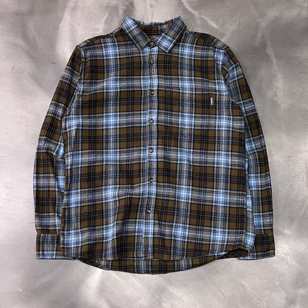  에디바우어 워크 체크 셔츠 y15131