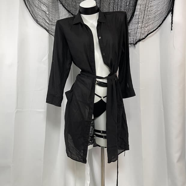belt long belt shirt 