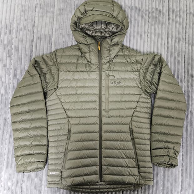 [M] RAB 랩 마이크로라이트 알파인 자켓 라이트 카키 스톤