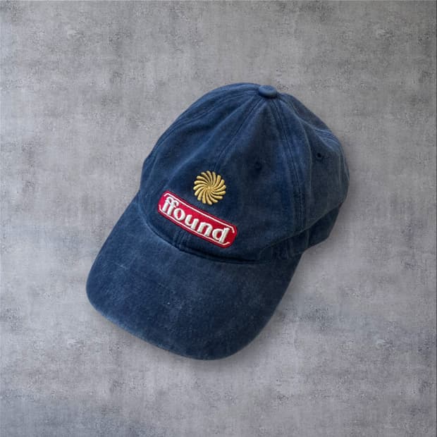 휴먼앤캣 네이비 컬러 파운드3 스턴 워시드 볼캡