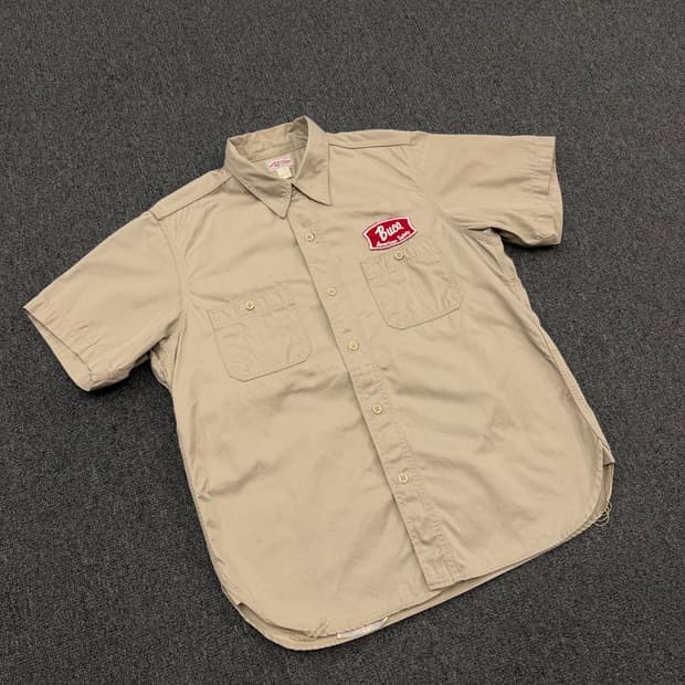 15)조맥코이 빈티지 부코 반팔 워크 셔츠