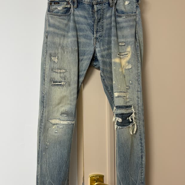폴로 랄프로렌 데미지 청바지 34/32