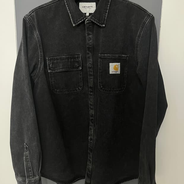 칼하트 wip 워싱 데님 셔츠 자켓 L