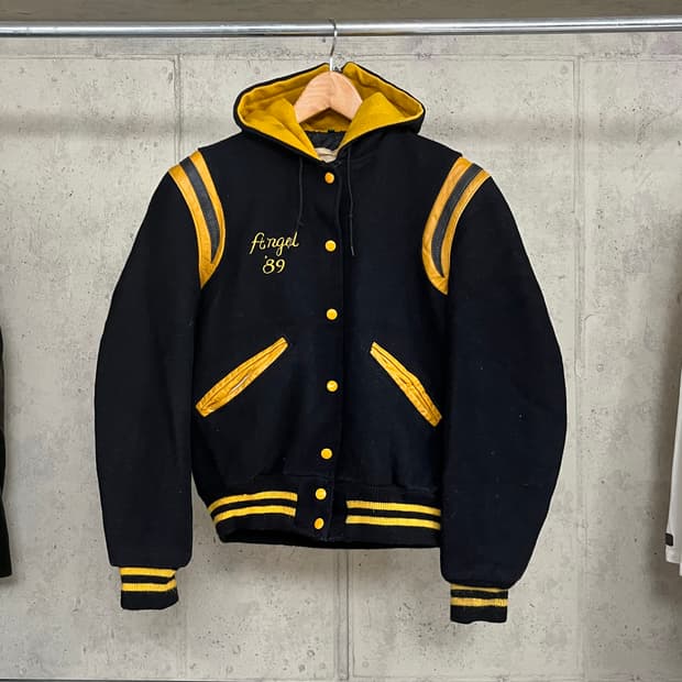 70s Delong Hoodie Varsity Jacket