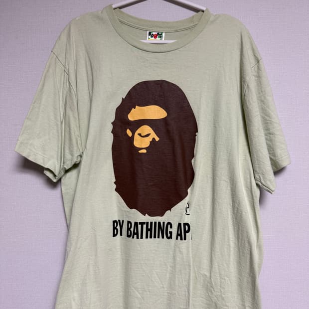 베이프 티셔츠 그린 XL