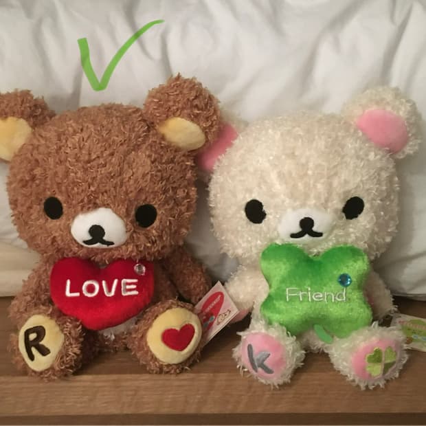 리락쿠마 뽀글이 하트 인형(택0)