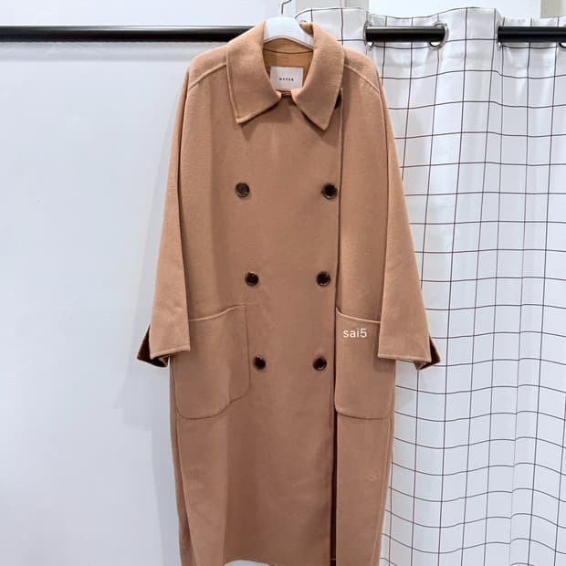 모한 울 캐시미어 오버핏 핸드메이드코트 