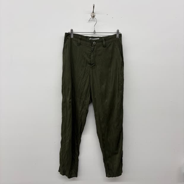 이세이미야케 그린 주름 바지 29in
