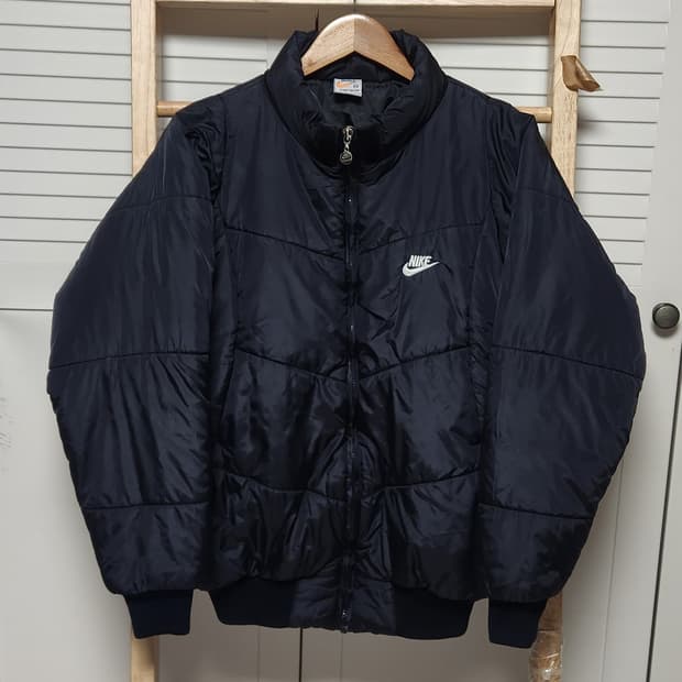 M~L 나이키 80s 블랙 바람막이 점퍼 자켓