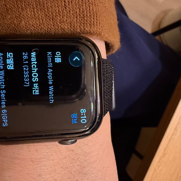 애플워치6 그래파이트 스테인레스 44 셀룰러