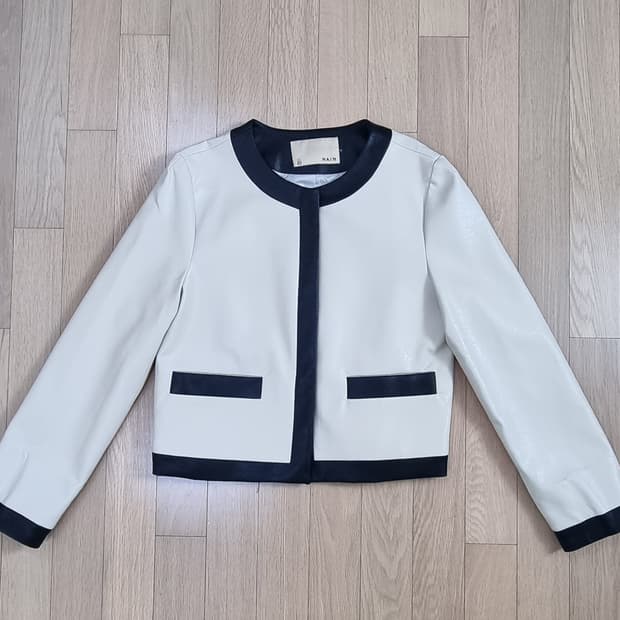 NAIN 나인 페이크 레더 크롭 자켓 S _ 여성