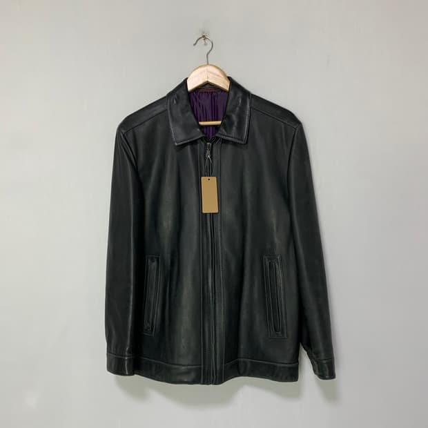 빈티지 양가죽 리얼레더 자켓 남성 집업 100 사이즈