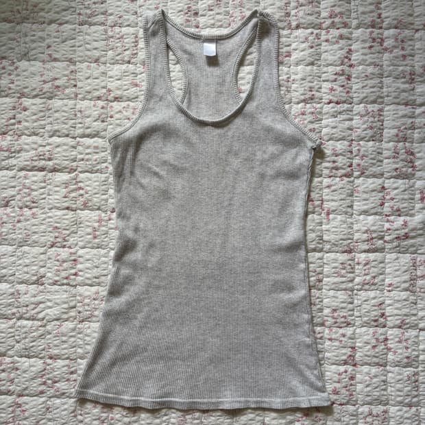 White gray sleeveless